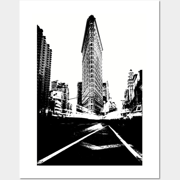 Flatiron Building NY Wall Art by NYCTshirts